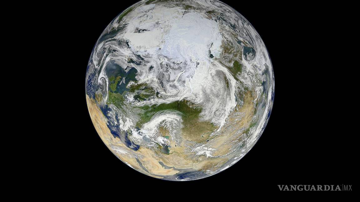 $!Una foto sin fecha proporcionada por Norman Kuring, NASA/GSFC/Suomi NPP de las regiones árticas de la Tierra desde el espacio.