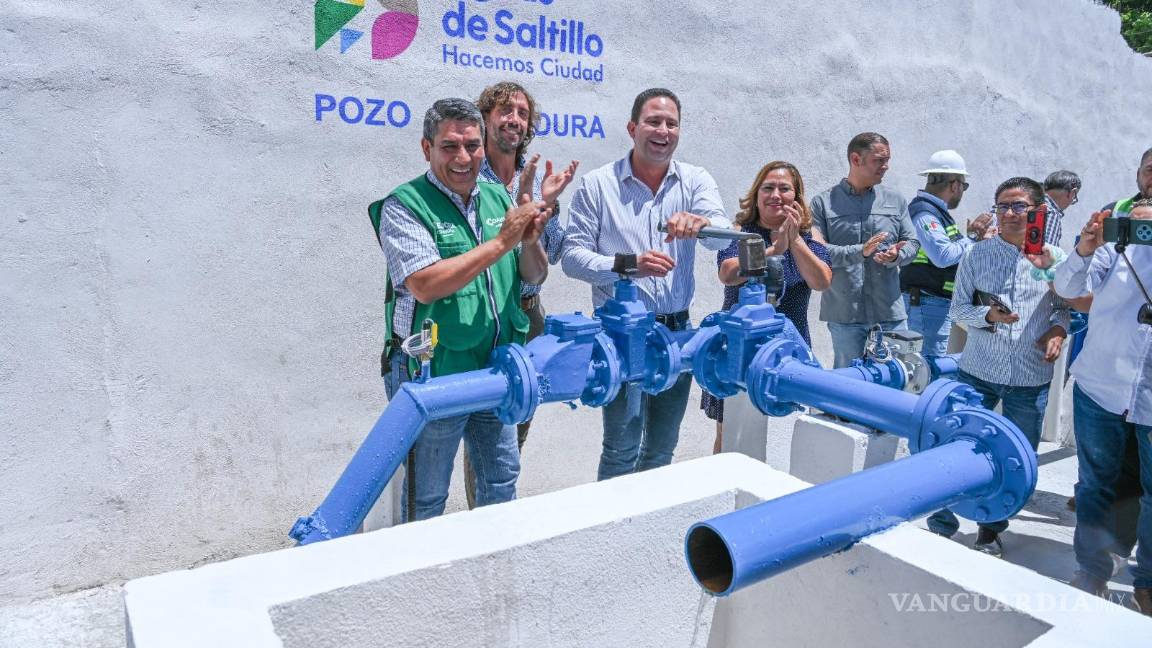 $!El alcalde Javier Díaz González informó que Saltillo sumará 258 litros por segundo al sistema de abastecimiento de agua potable este año.