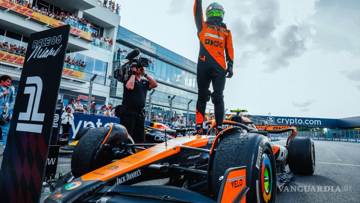 Pato O’Ward felicita a Lando Norris por su primera victoria en la F1