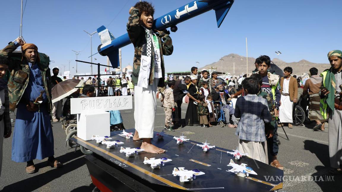 $!Respaldados por Irán, los milicianos hutíes dicen que sus ataques son en respuesta a la ofensiva israelí en la Franja de Gaza.