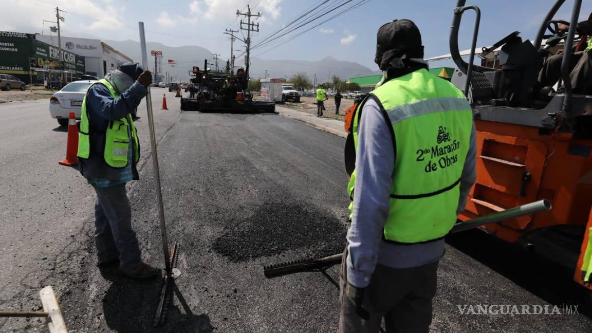 Recarpetean a buen paso avenida Las Teresitas de Saltillo, y van por más vialidades