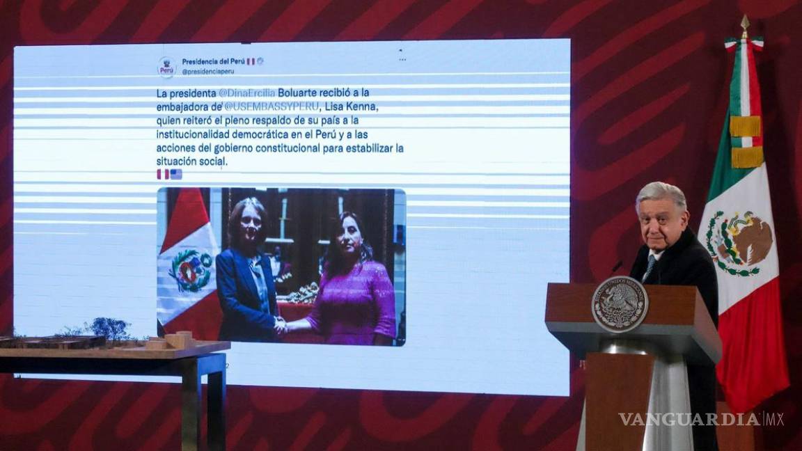 Perú está en estado de sitio, asegura AMLO