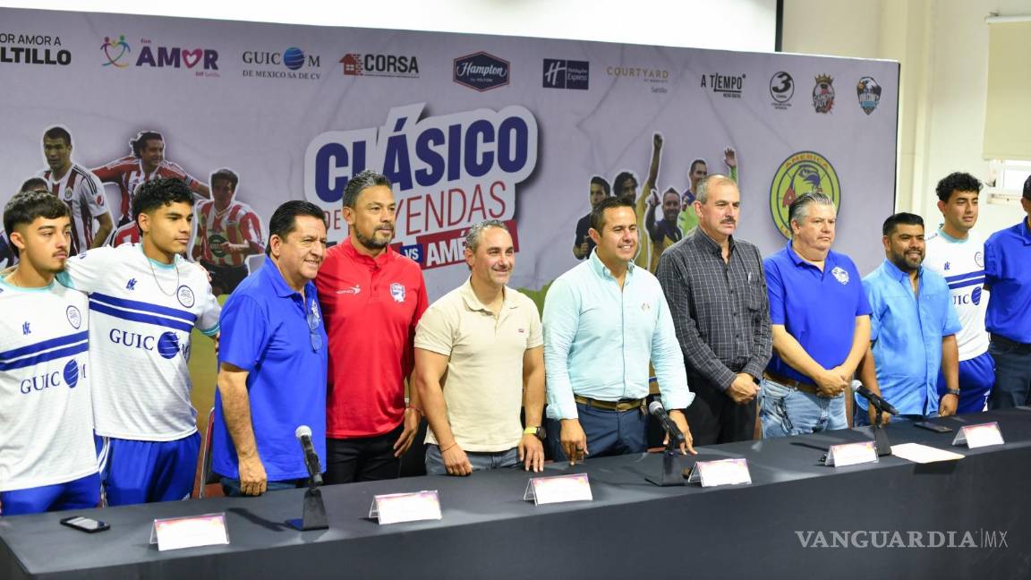 Clásico de Leyendas Chivas vs América llegará a Saltillo: juego a favor del DIF