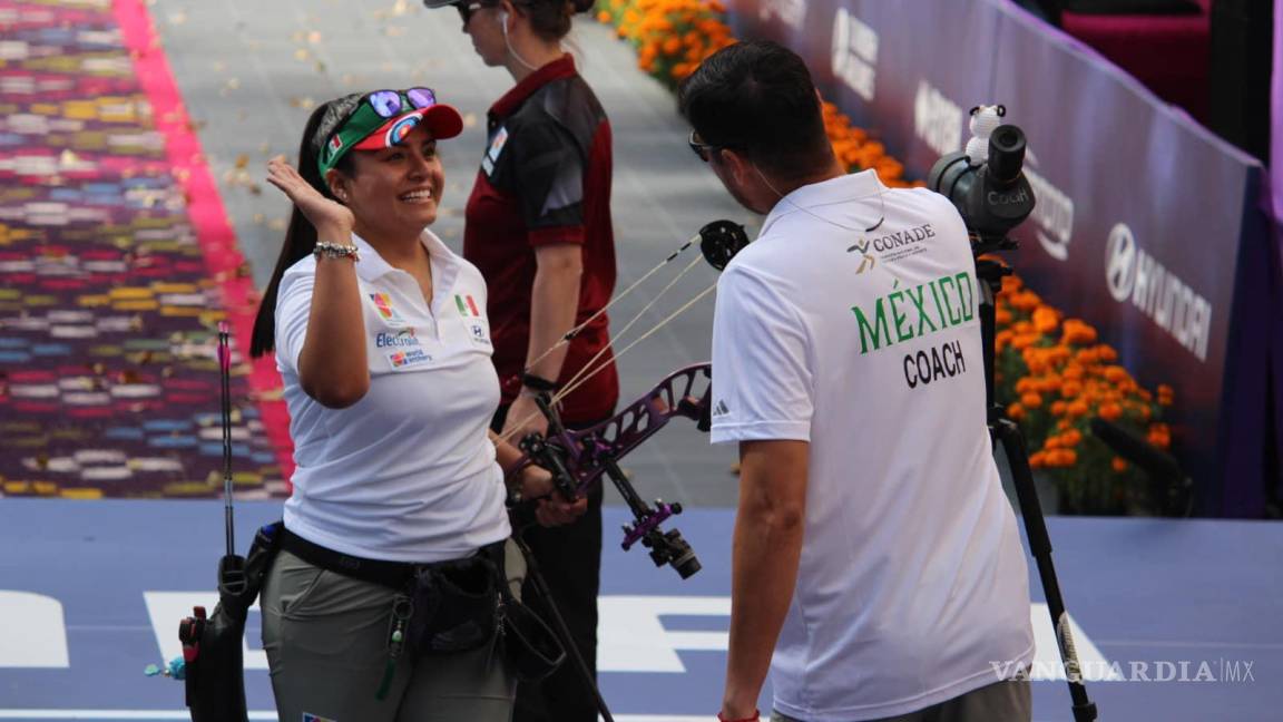 Dafne Quintero pone a Coahuila a lo alto tras conquistar el bronce en la Copa del Mundo de Tiro con Arco