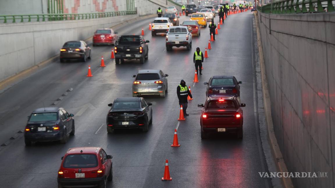 Saltillo: concluye operativo piloto en ‘El Sarape’; esperan resultados para soluciones de tráfico