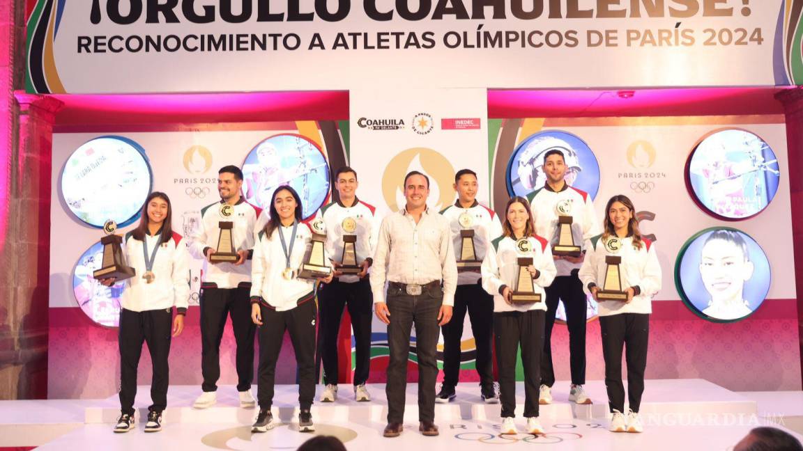 Reconoce Manolo Jiménez a atletas coahuilenses que participaron en Juegos Olímpicos de París 2024