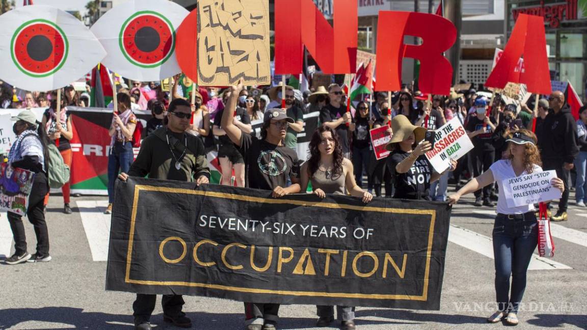 No todo fue fiesta... Protestas pro Palestina retrasaron los Premios Oscar 2024