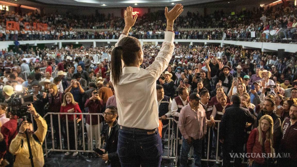 $!Claudia Sheinbaum mantiene porcentajes altos en los diversos sondeos que se realizan rumbo al 2024, en algunas ocasiones supera los 50 puntos porcentuales | Foto: Cuartoscuro