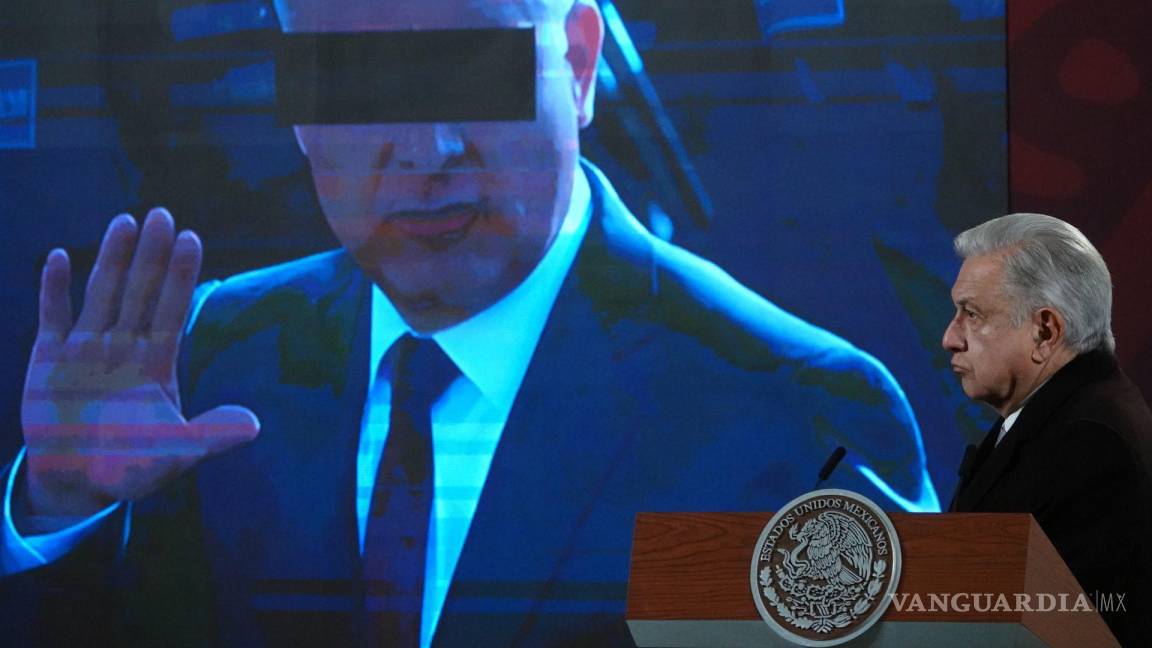 $!Andrés Manuel López Obrador mostró un resumen sobre el juicio de Genaro García Luna durante la conferencia de prensa matutina en Palacio Nacional