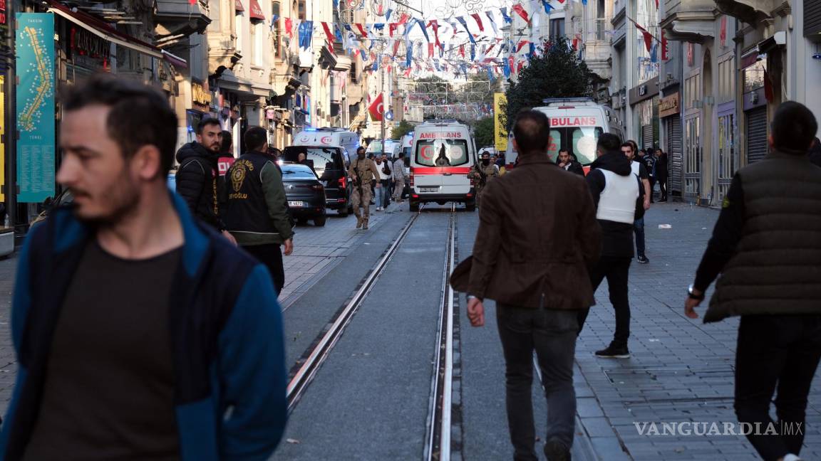 Reportan seis muertos y 53 heridos tras explosión en concurrida avenida de Estambul