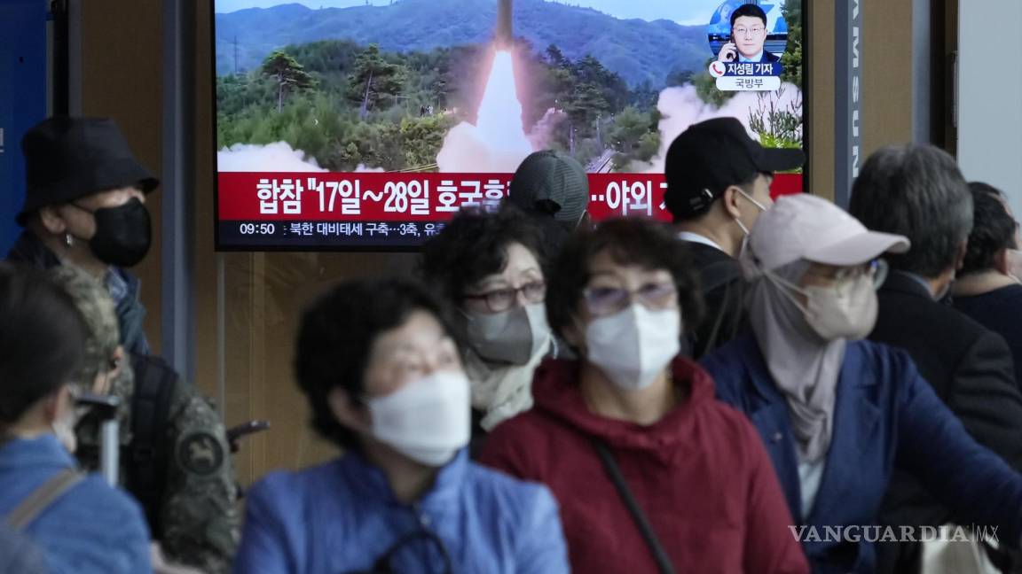 Norcorea lanza un misil balístico al mar de Japón; activan sirenas en isla de Corea del Sur