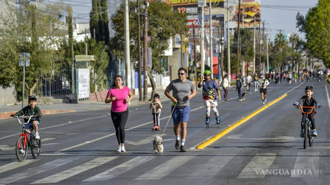 $!Más de 8 millones de personas han participado en la ruta recreativa desde su creación, un programa clave para la recuperación de espacios públicos en Saltillo.