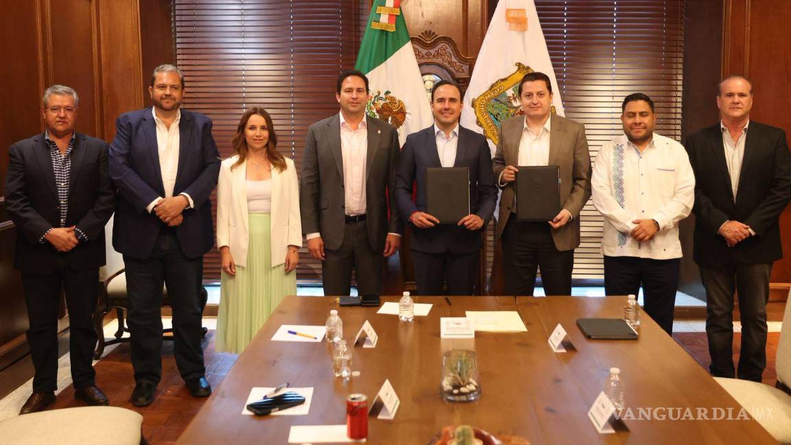 Firman convenio para iniciar trabajos del tren de pasajeros Saltillo-Monterrey