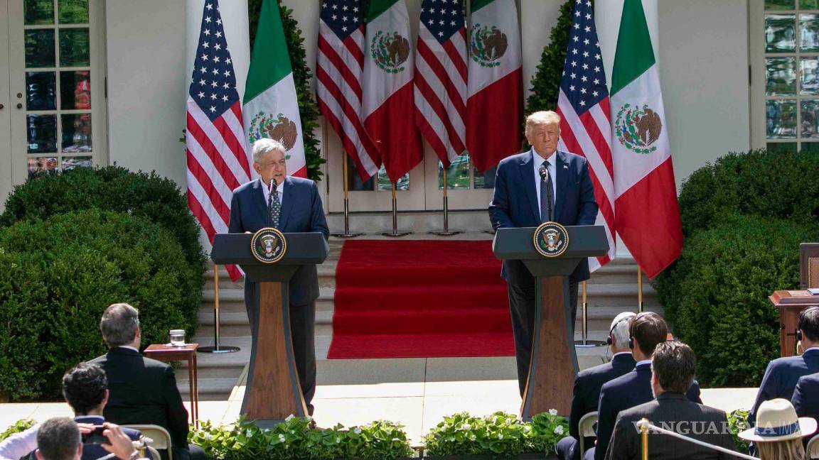 $!Andrés Manuel López Obrador, Presidente de México, y Donald Trump, mandatario estadounidense en la Casa Blanca.