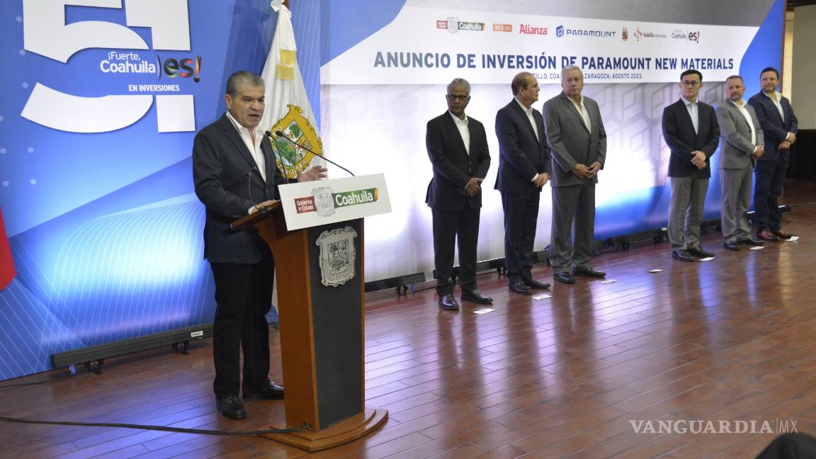 Llega a Saltillo la empresa Paramount New Materials; refuerza clúster automotor