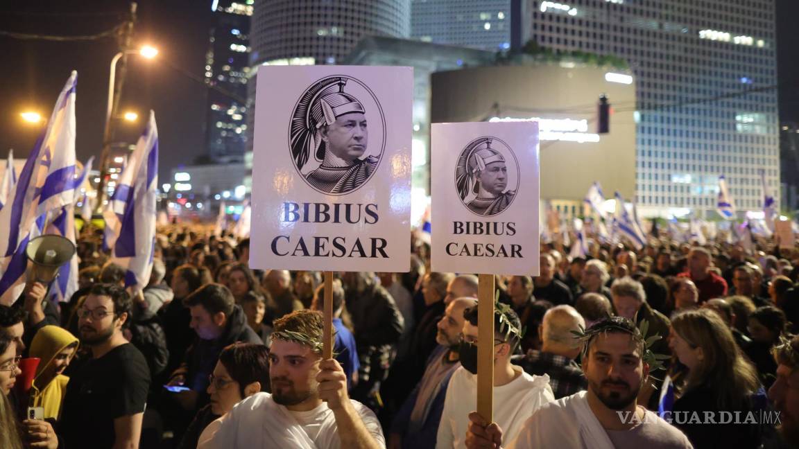 Miles de Israelíes protestan contra las de reformas al sistema judicial impulsadas por Benjamin Netanyahu