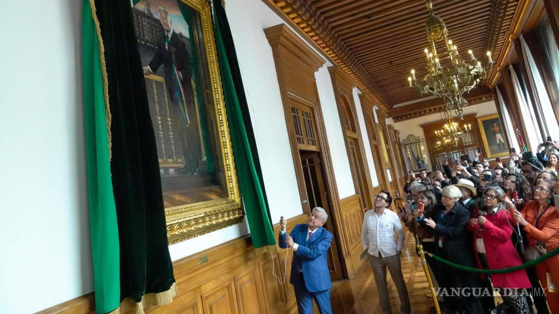 Así es el retrato de AMLO que se quedará en Palacio Nacional