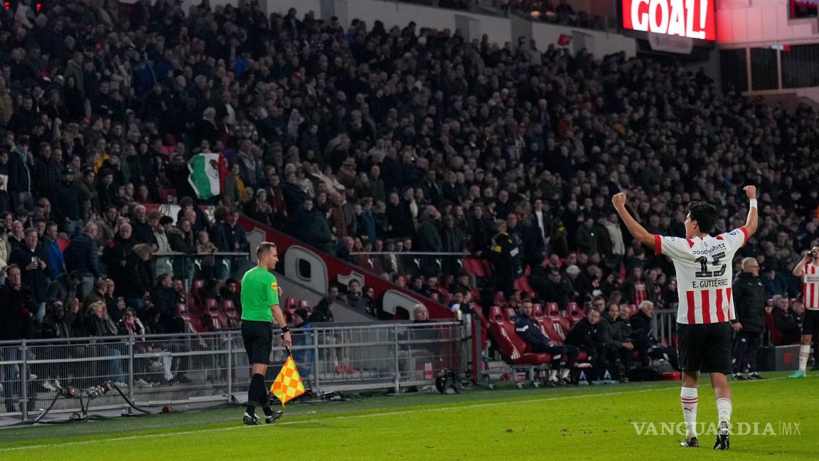 El mexicano Erick Gutiérrez selló la goleada de PSV al Excelsior