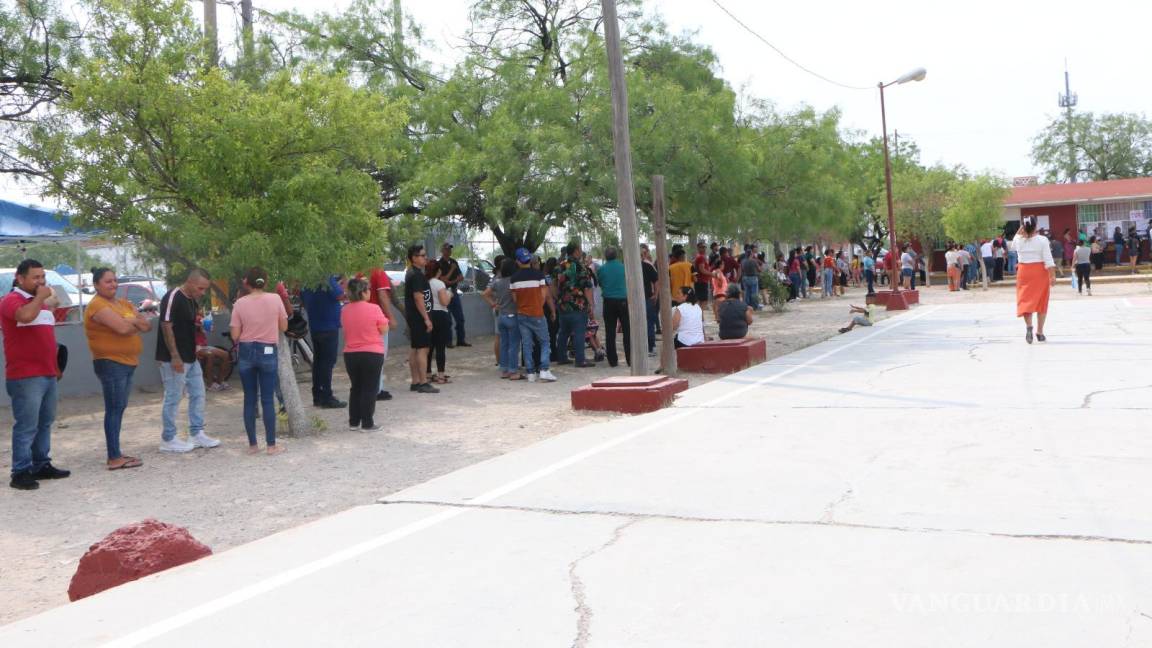 Reportan gran participación ciudadana en Piedras Negras; a pesar del calor