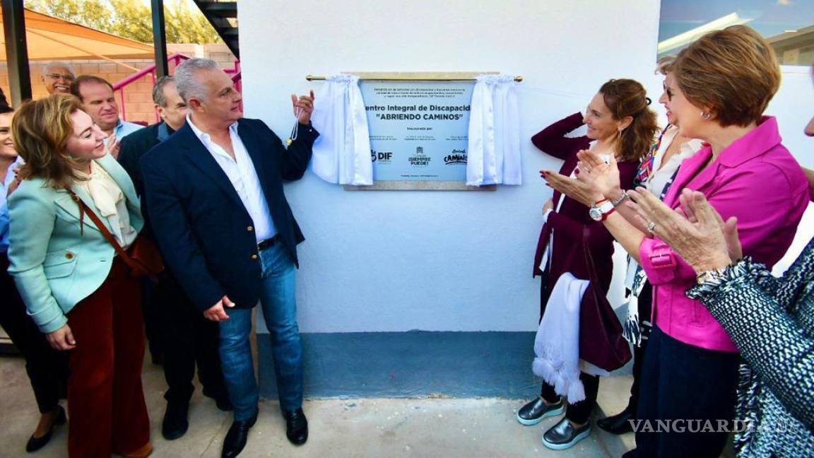 Román Alberto Cepeda inaugura el Centro Integral para Personas con Discapacidad ‘Abriendo Caminos’, en Torreón
