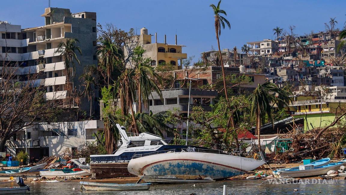 $!La tradicional zona turística de Acapulco, con hoteles y restaurantes, fue devastada por el huracán “Otis”.