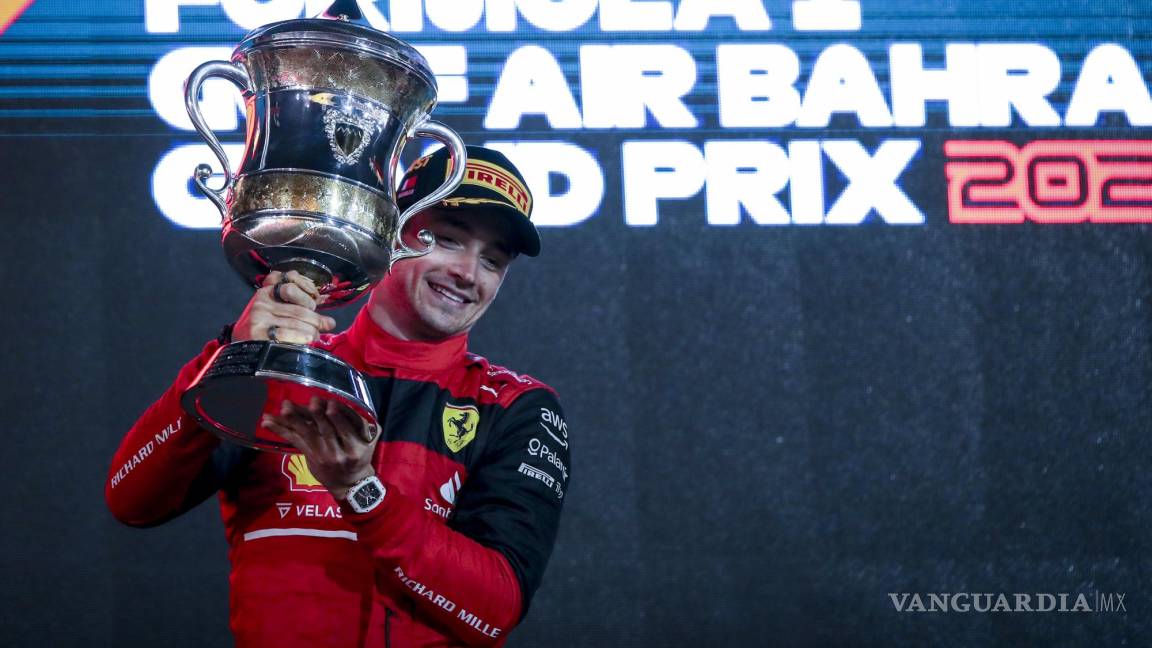 $!Ganador del GP de Bahréin, el monegasco Charles Leclerc.