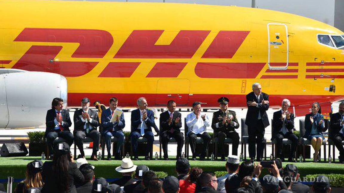 $!DHL cumple y lleva el primer avión de carga al AIFA