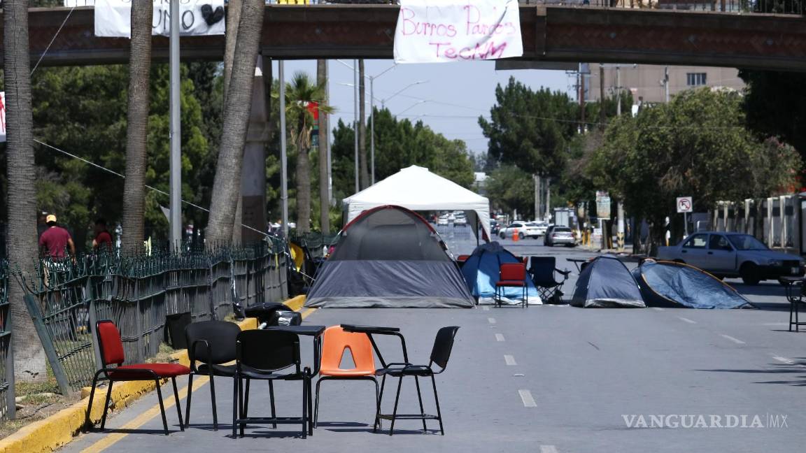 Anuncia Movimiento Estudiantil del Tec de Saltillo levantamiento de plantón en V. Carranza