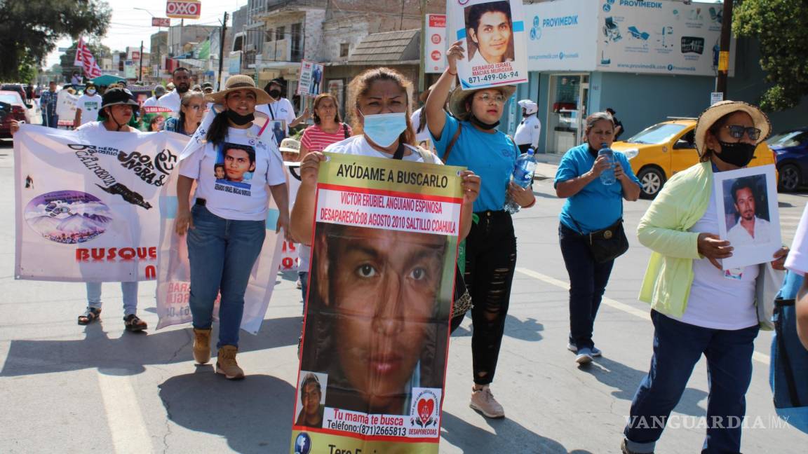 Marchan el Día de la Madre en Torreón, solo por sus desaparecidos; un dolor que no se va