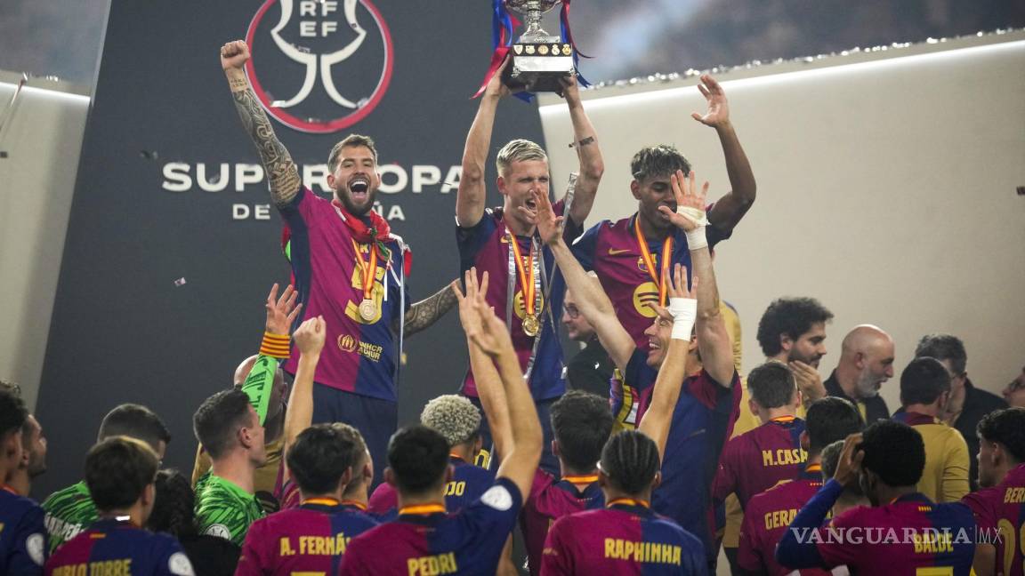 Barcelona aplasta al Real Madrid y conquista su decimoquinta Supercopa de España