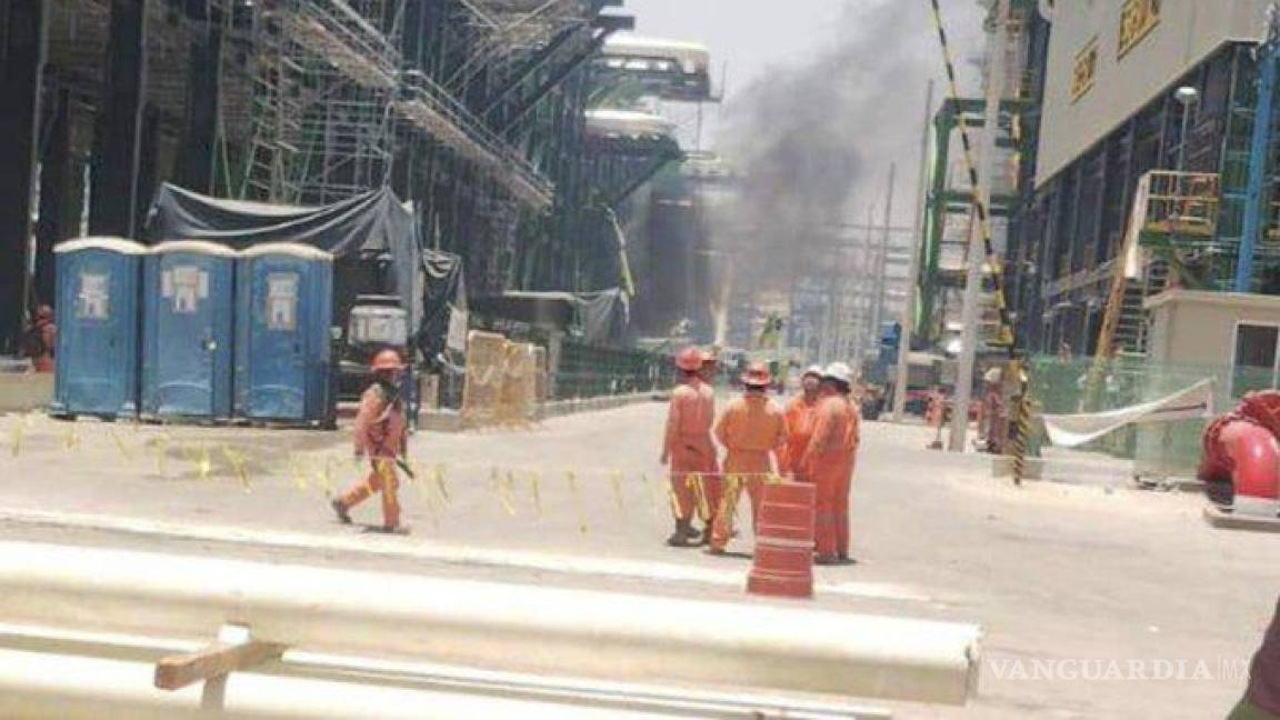 Incendio en la Refinería Olmeca, de Dos Bocas, se quemó pipa con diésel