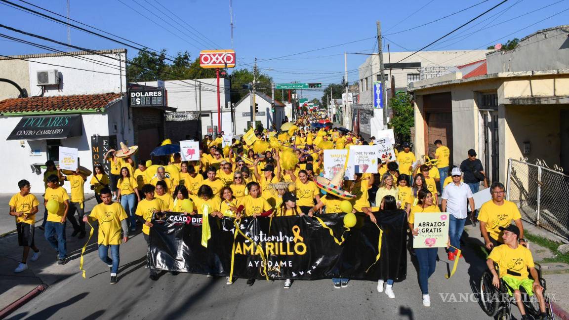 Reporta Piedras Negras nutrida respuesta a ‘Caminata por la Vida’ e instalan ‘Cabina Amarilla’