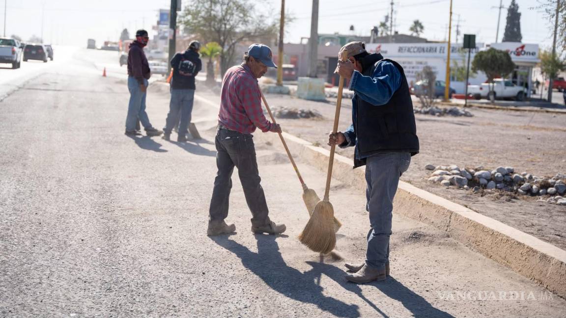 Despliegan brigadas de limpieza en Castaños, Coahuila