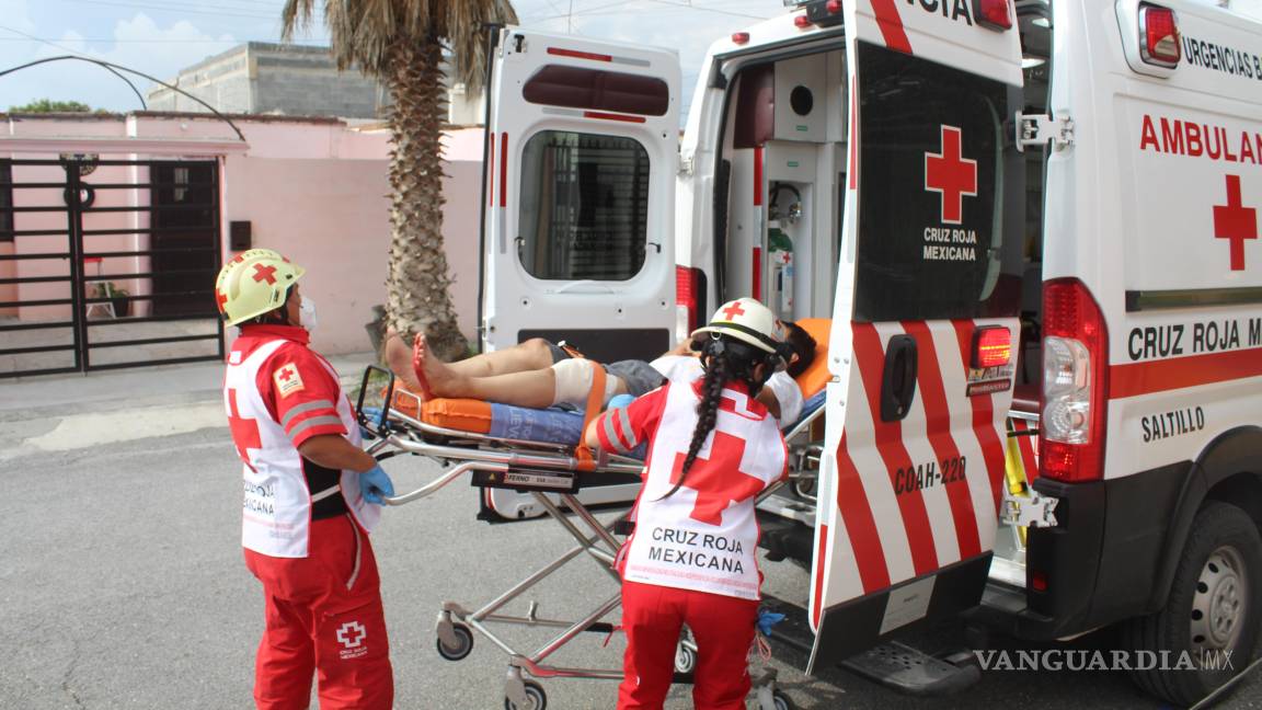 Saltillo: Hombre se lesiona con un taladro mientras realizaba reparaciones en su casa