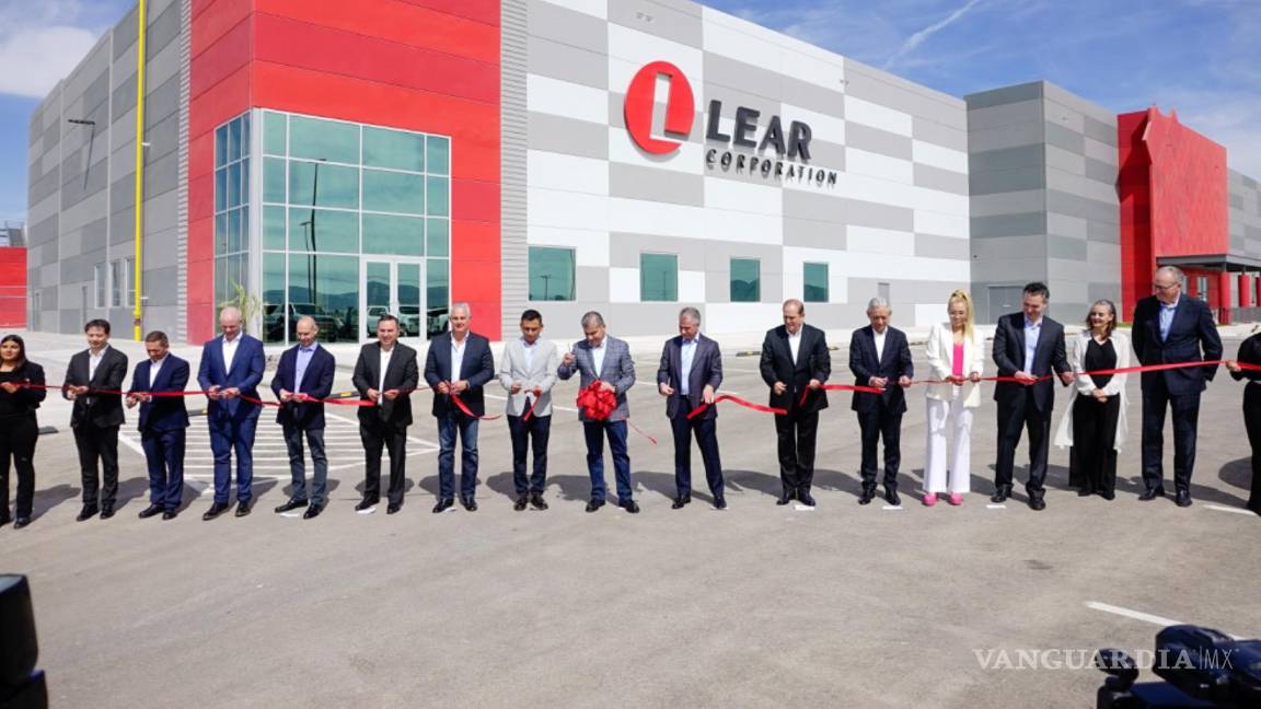 Inaugura Miguel Riquelme la segunda planta de Lear en Matamoros, Coahuila