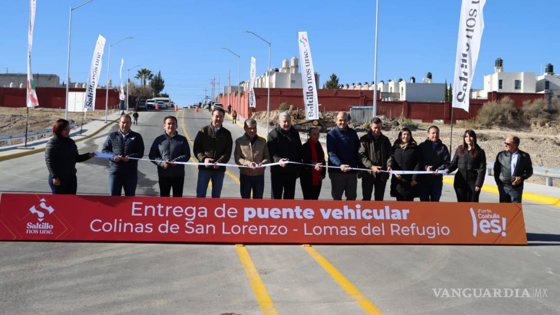 Gobernador de Coahuila y alcalde de Saltillo inauguran paso vehicular con inversión de 14.5 mdp