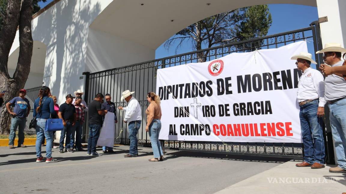 Protestan contra presupuesto federal para el campo de Coahuila