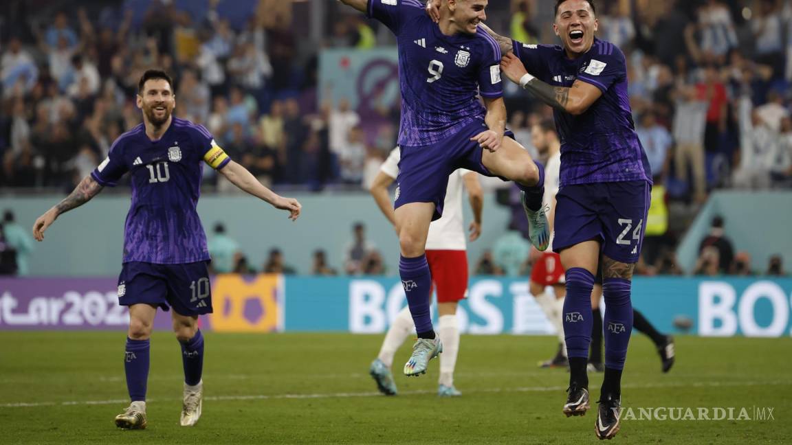 Argentina supera 2-0 a Polonia y avanza como líder del Grupo C en el Mundial Qatar 2022