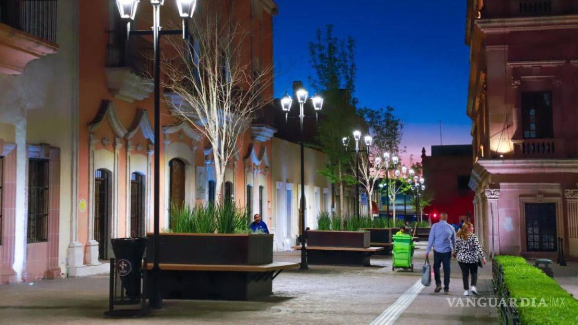 $!El centro de Saltillo fue motivo de importantes inversiones para su mejora.