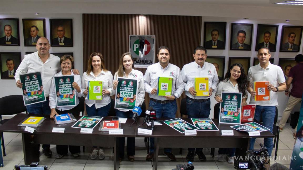 PRI Saltillo ofrece cuadernos a precio accesible para el regreso a clases