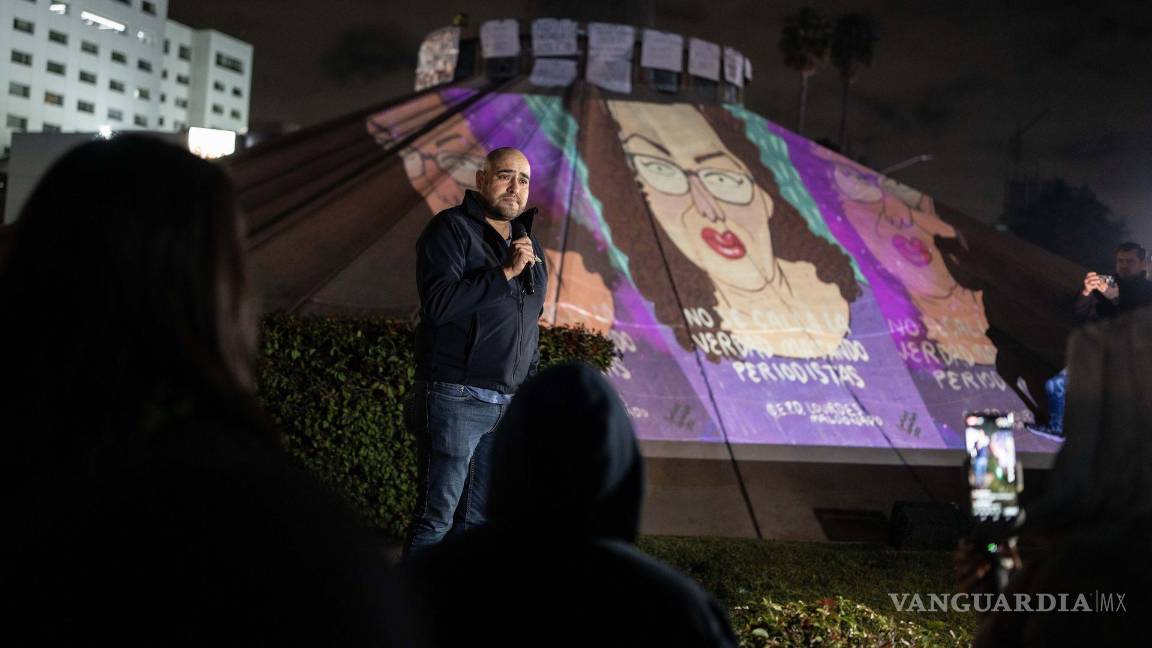 $!23/01/2024. El gremio periodístico se unió para conmemorar el segundo aniversario de la muerte de la periodista Lourdes Maldonado en Tijuana.