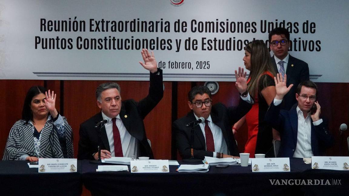 Avalan Comisiones del Senado las reformas de Sheinbaum, contra el nepotismo y reelección