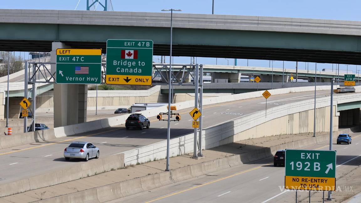 $!El Ambassador Bridge, la principal vía de acceso entre ambas ciudades. Desde que retornó a la presidencia Trump con la promesa de eliminar la inmigración ilegal, la situación cambió en Detroit.