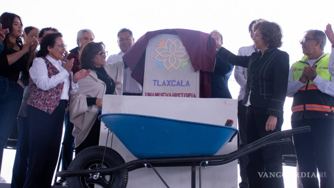 $!Secihti y gobierno de Tlaxcala colocan primera piedra de Universidad Nacional Rosario Castellanos (UNRC) Unidad Académica Teolocholco