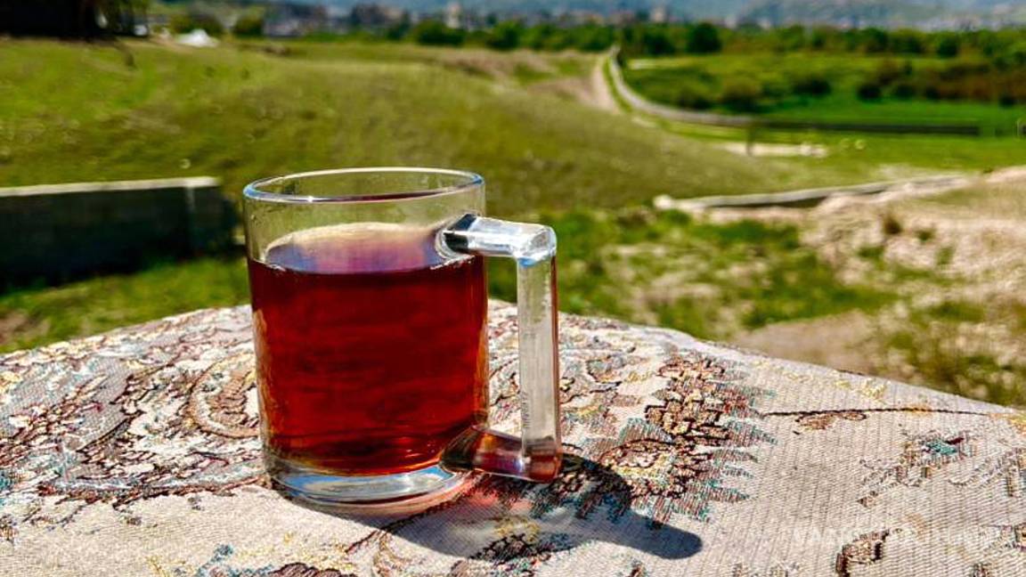 $!Una taza de té en la casa de campo de la abogada en la provincia iraní de Khuzestan, donde se refugia la familia de ataques de EU e Israel.