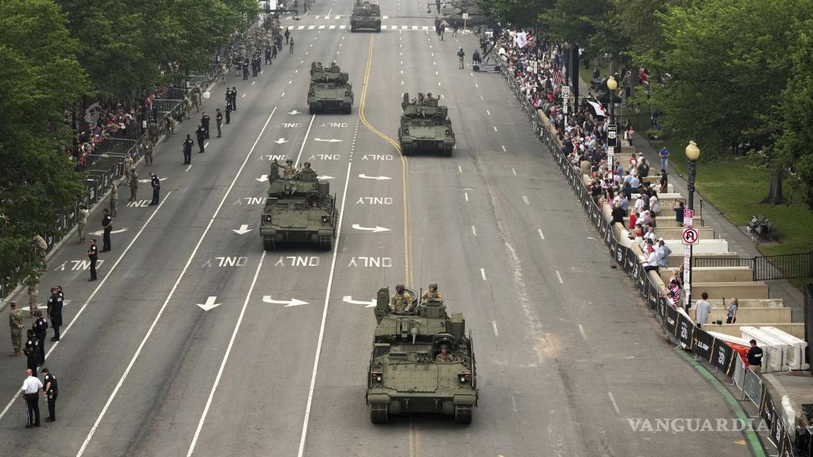 $!Las fuerzas armadas movilizaron equipo y armamento, demostrando su capacidad de fuego.