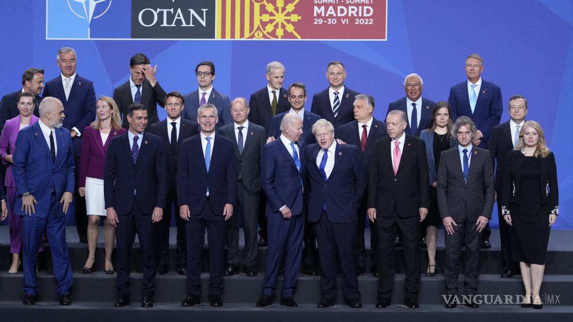 $!Los jefes de estado de la Organización del Tratado del Atlántico Norte la cumbre de la OTAN en Madrid, España.