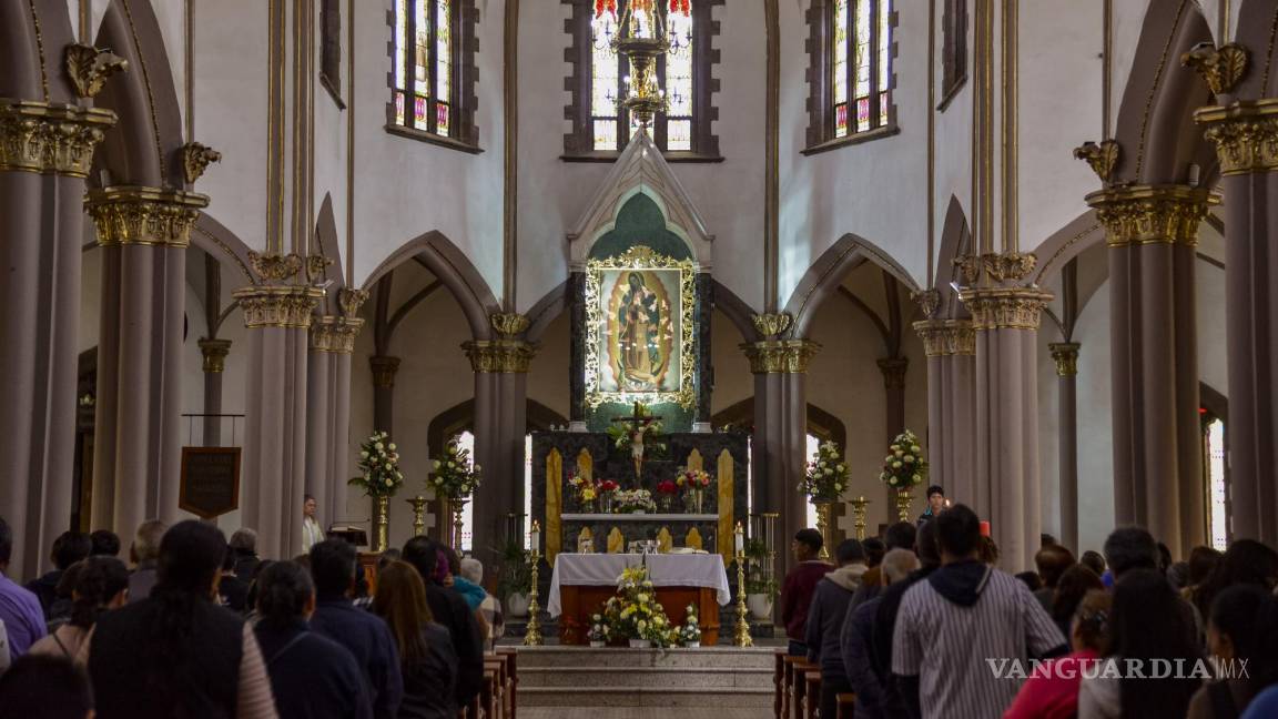 Este lunes, misa solemne a la Santísima Virgen de Guadalupe y Las Mañanitas en Santuario de Saltillo