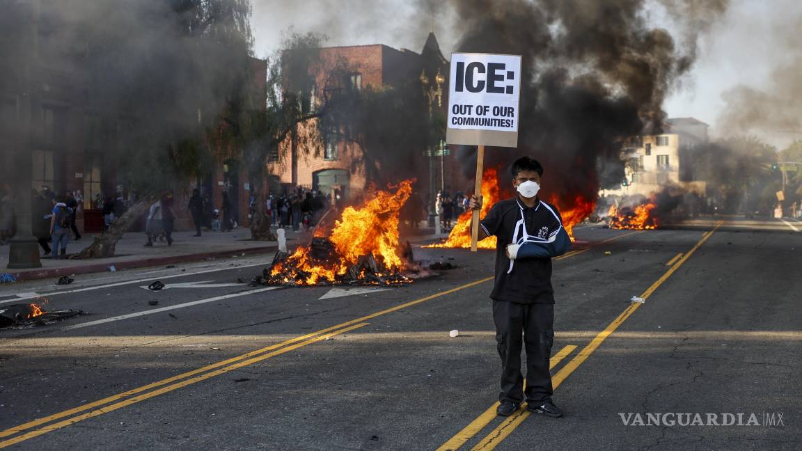 Protestas en LA ‘fortalecen’ determinación de Trump para deportaciones; gobernador dice ‘no le den lo que quiere’