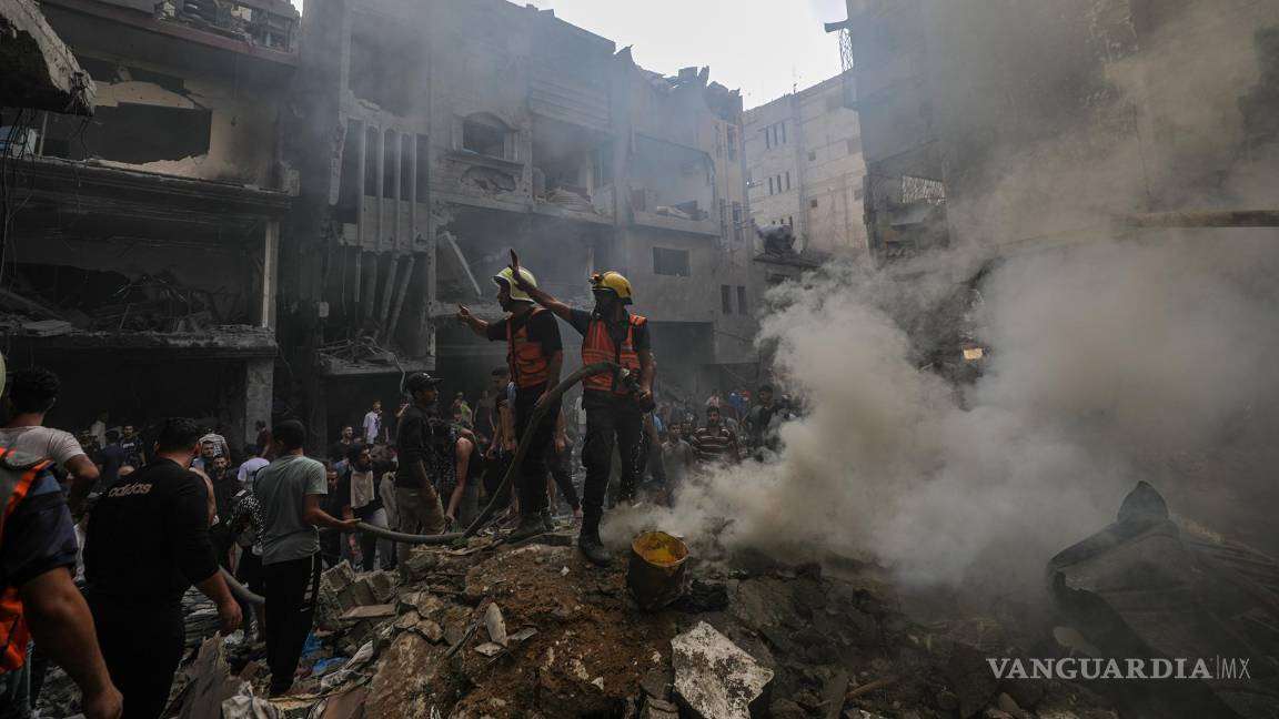 $!Los bombardeos israelíes continúan destruyendo la infraestructura en Gaza.